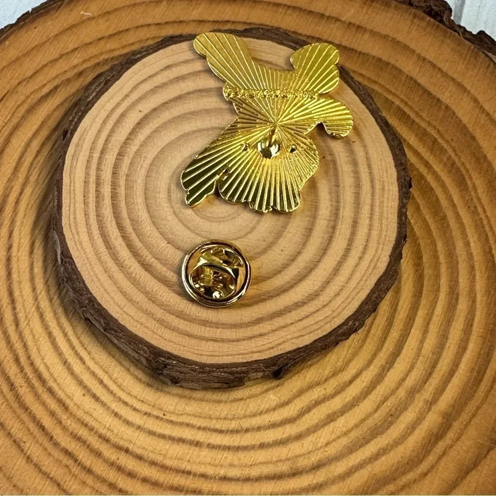 Sunshine Yellow Bear Enamel Pin/ Brooch